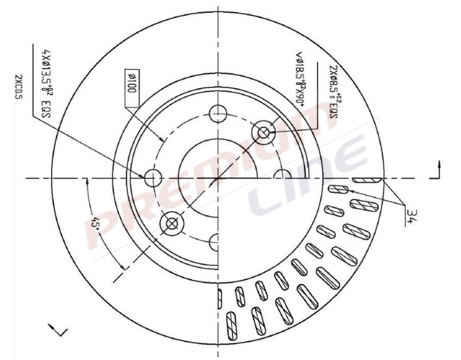 T24_COPPIA DISCHI FRENO DIAM 258 VENTILATO
