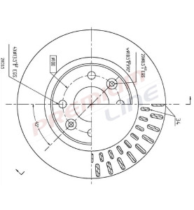 T24_COPPIA DISCHI FRENO DIAM 258 VENTILATO