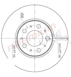 T24_COPPIA DISCHI FRENO DIAM 285/5 VENTILATO