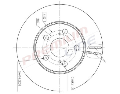 T24_COPPIA DISCHI FRENO DIAM 255 VENTILATO