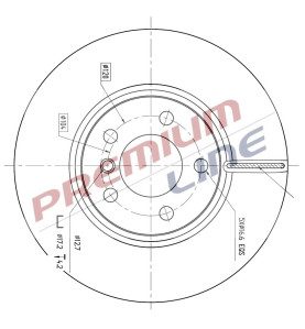 T24_COPPIA DISCHI FRENO DIAM  328 VENTILATO