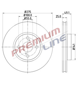 T24_COPPIA DISCHI FRENO DIAM 275 VENTILATO OE 4351202081