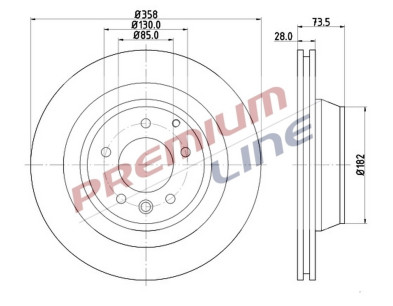 T24_COPPIA DISCHI FRENO DIAM 358 VENTILATO OE 7L8615601A