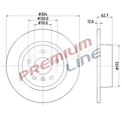 T24_COPPIA DISCHI FRENO DIAM  304 PIENOOE SDB000210