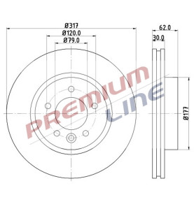 T24_COPPIA DISCHI FRENO DIAM  317 VENTILATO OE SDB000601