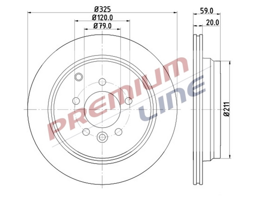 T24_COPPIA DISCHI FRENO DIAM  325 VENTILATO OE SDB000632