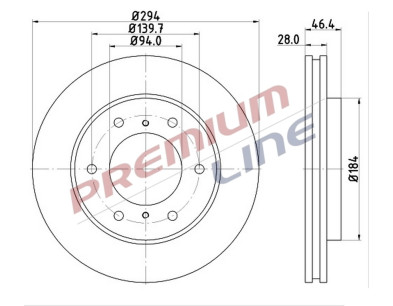 T24_COPPIA DISCHI FRENO DIAM  294 VENTILATO OE MN102276