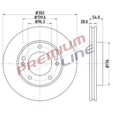 T24_COPPIA DISCHI FRENO DIAM 302 VENTILATO OE 517123E300