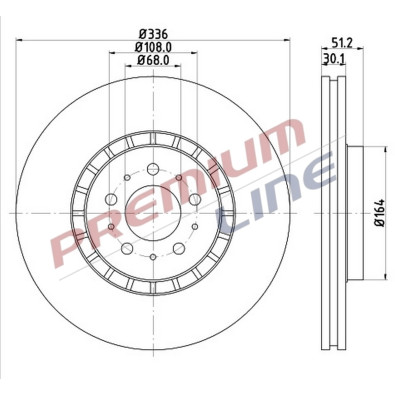 T24_COPPIA DISCHI FRENO DIAM 336 VENTILATO OE 30657301