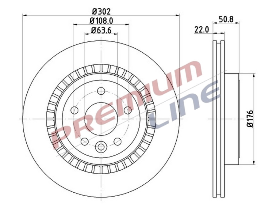 T24_COPPIA DISCHI FRENO DIAM 302 VENTILATO OE 31277357