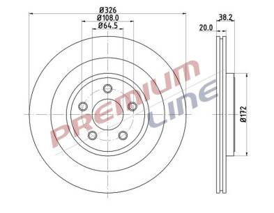 T24_COPPIA DISCHI FRENO DIAM 326 VENTILATO OE C2C25339