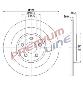 T24_COPPIA DISCHI FRENO DIAM 326 VENTILATO OE C2C25339