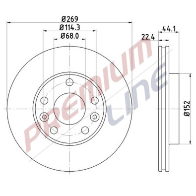 T24_COPPIA DISCHI FRENO DIAM 269 VENTILATO