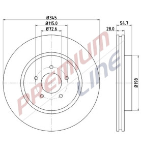 T24_COPPIA DISCHI FRENO DIAM 345 VENTILATO OE 4779197AB
