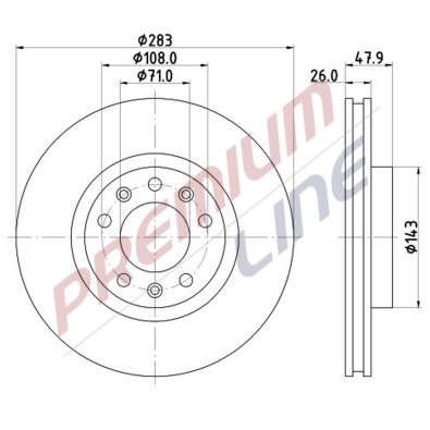 T24_COPPIA DISCHI FRENO DIAM 283 VENTILATO