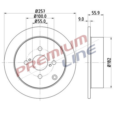 T24_COPPIA DISCHI FRENO DIAM 257 PIENO OE 4243102070