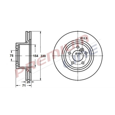 T24_COPPIA DISCHI FRENO DIAM 330 VENTILATO