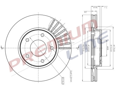 T24_COPPIA DISCHI FRENO DIAM 280 VENTILATO