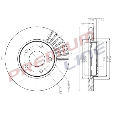 T24_COPPIA DISCHI FRENO DIAM 280 VENTILATO