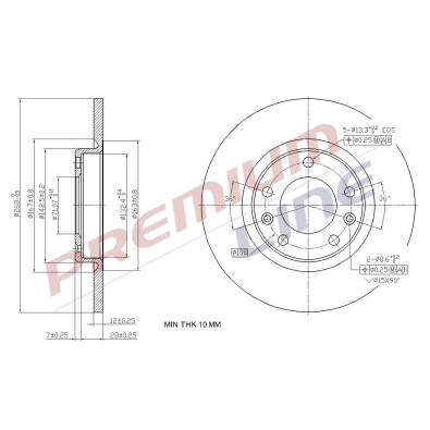 T24_COPPIA DISCHI FRENO DIAM 268 PIENO