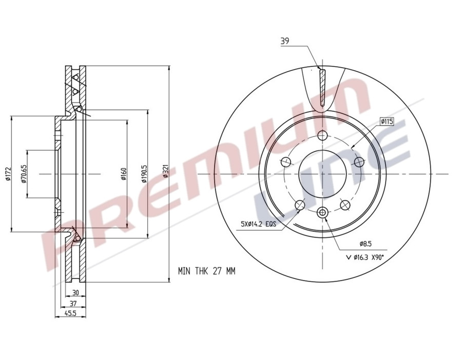T24_COPPIA DISCHI FRENO DIAM 321 VENTILATO