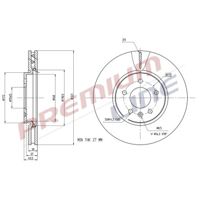 T24_COPPIA DISCHI FRENO DIAM 321 VENTILATO