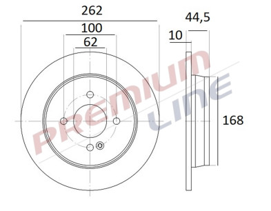 T24_COPPIA DISCHI FRENO DIAM 262 PIENO OE 584110U300