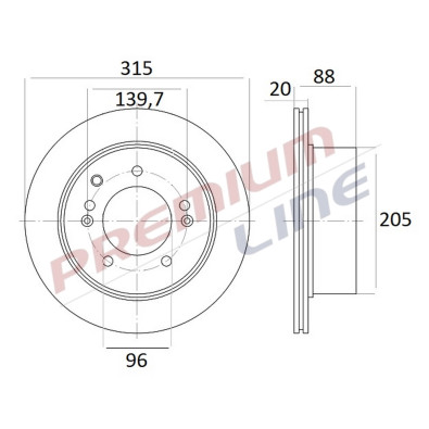 T24_COPPIA DISCHI FRENO DIAM 315 VENTILATO
