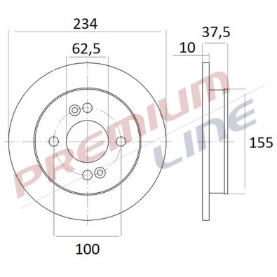 T24_COPPIA DISCHI FRENO DIAM 234 PIENO
