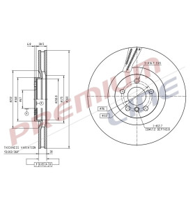 T24_COPPIA DISCHI FRENO DIAM 360 VENTILATO SX