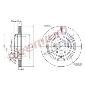 T24_COPPIA DISCHI FRENO DIAM 330 VENTILATO
