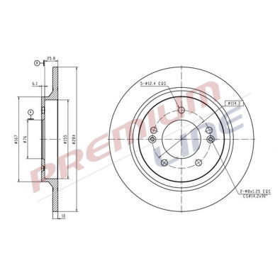 T24_COPPIA DISCHI FRENO DIAM 284 PIENO