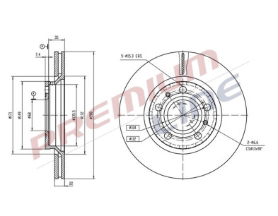 T24_COPPIA DISCHI FRENO DIAM 280 VENTILATO