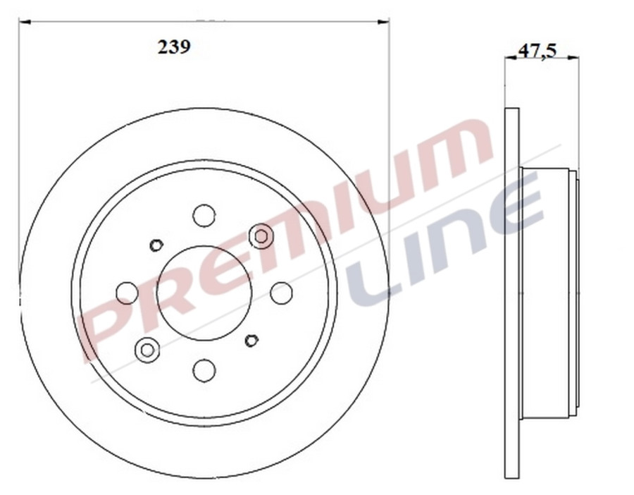 T24_COPPIA DISCHI FRENO DIAM 239 PIENO OE 42510SR3A11