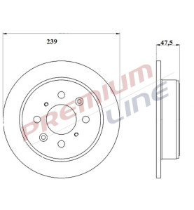T24_COPPIA DISCHI FRENO DIAM 239 PIENO OE 42510SR3A11