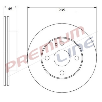T24_COPPIA DISCHI FRENO DIAM 235 VENTILATO OE NA013325X