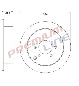 T24_COPPIA DISCHI FRENO DIAM 284 PIENO OE 584112Y300