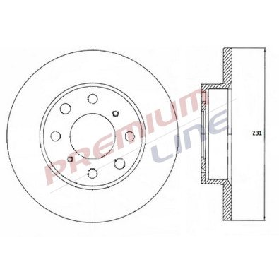 T24_COPPIA DISCHI FRENO DIAM 231 PIENO