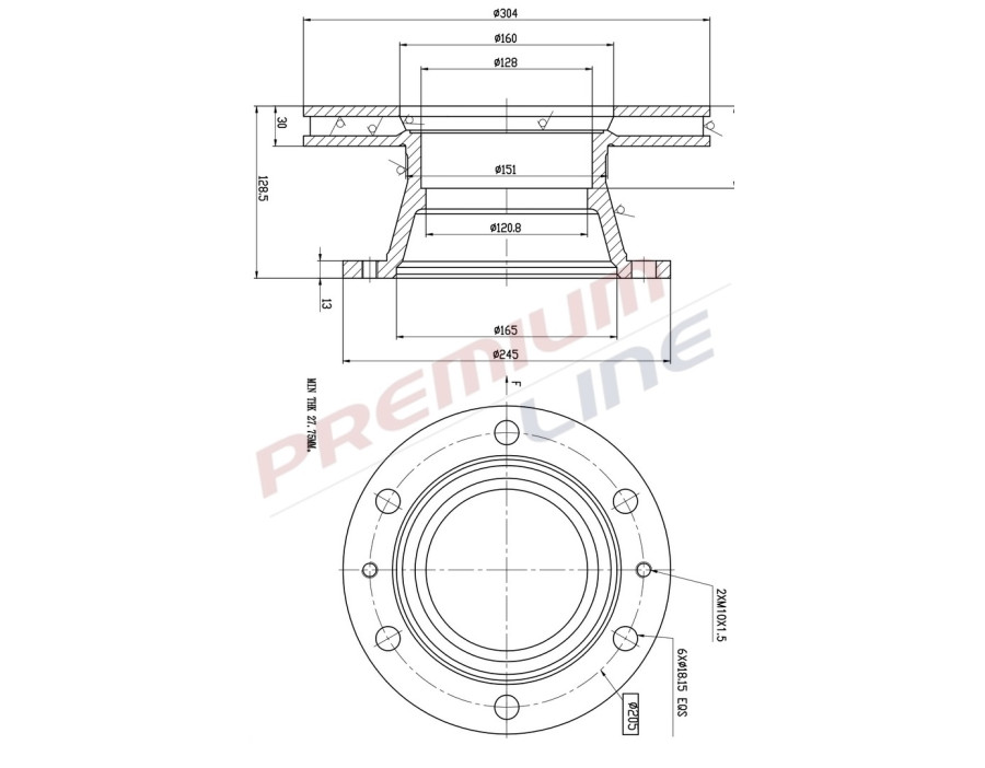 T24_COPPIA DISCHI FRENO DIAM 304 VENTILATO