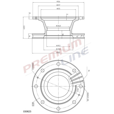 T24_COPPIA DISCHI FRENO DIAM 322 VENTILATO