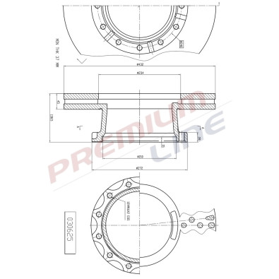 T24_COPPIA DISCHI FRENO DIAM 432 VENTILATO