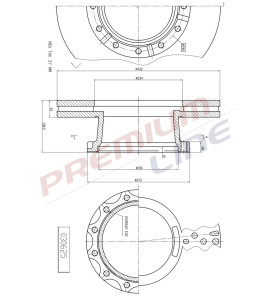 T24_COPPIA DISCHI FRENO DIAM  432 VENTILATO