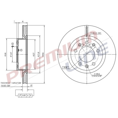 T24_COPPIA DISCHI FRENO DIAM 266 VENTILATO