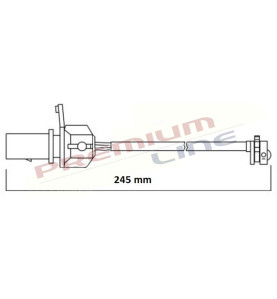 T24_SEGNALATORE DI USURA MM 245(1PZ)