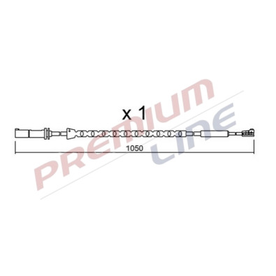 T24_SEGNALATORE DI USURA MM 1050(1PZ)