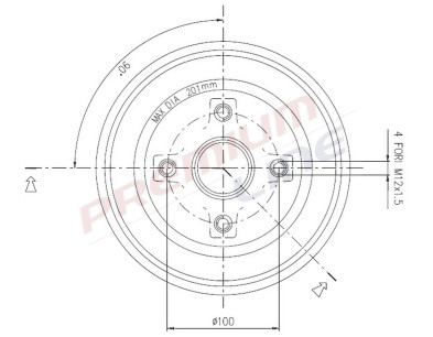 T24_TAMBURO FRENO POST  DIAM 200