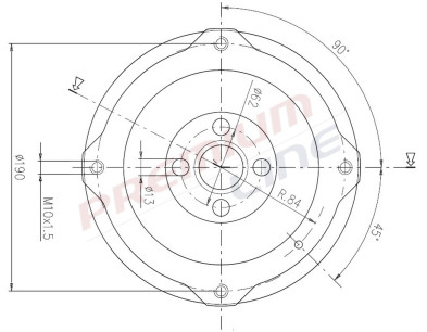 T24_TAMBURO FRENO POST  DIAM 170