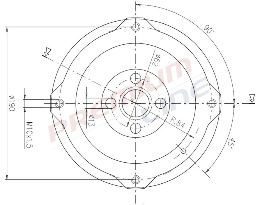 T24_TAMBURO FRENO POST  DIAM 170