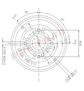 T24_TAMBURO FRENO POST  DIAM 180