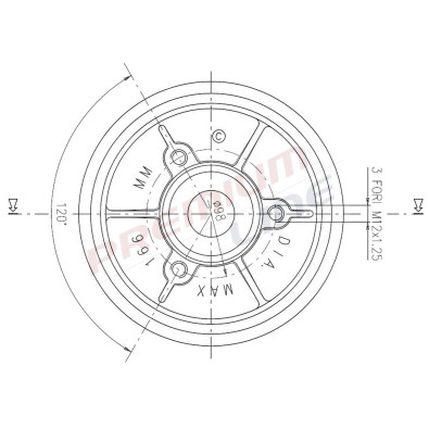 T24_TAMBURO FRENO POST DIAM 165